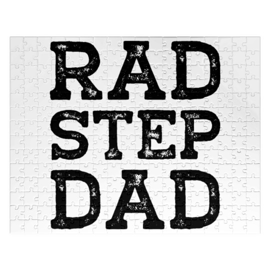 Rad Step Dad Fathers Day Jigsaw Puzzles