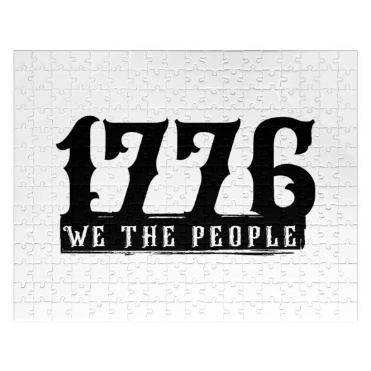1776 We the people, 2nd amendment, gun rights Jigsaw Puzzles