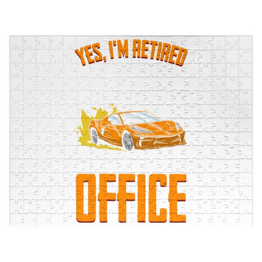 Funny Automobile Racing Retirement Plan For A Jigsaw Puzzles
