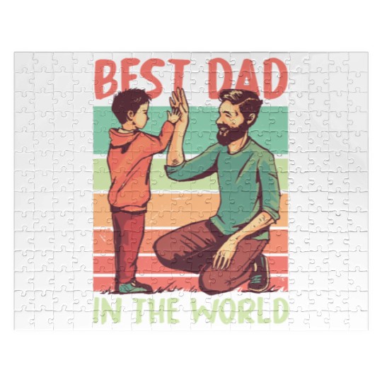 Funny Dad Daddy Best Dad Father Fun Lovers Jigsaw Puzzles