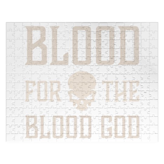 Blood For The Blood God Skull Jigsaw Puzzles