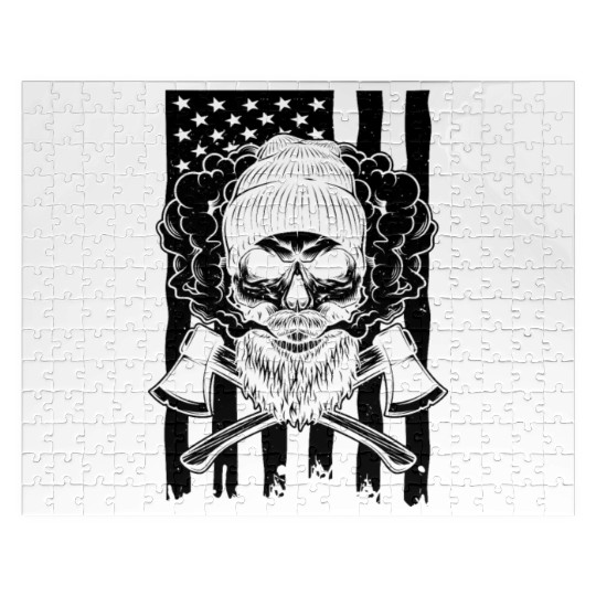 Humorous Flag-Waving Banner Chauvinism Fascism Jigsaw Puzzles