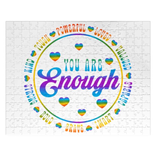 You Are Enough LGBTQ Inspirational Jigsaw Puzzles