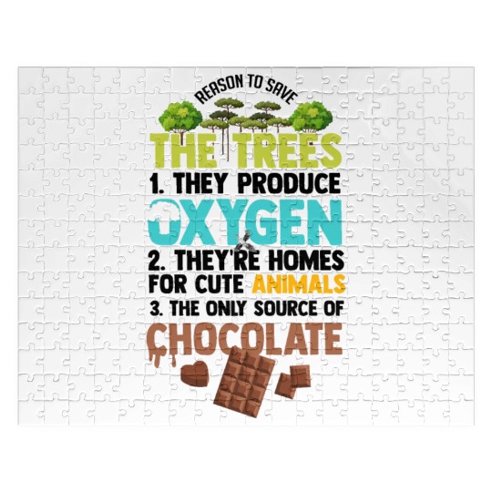 Novelty Reasons To Save Trees Planting Jigsaw Puzzles
