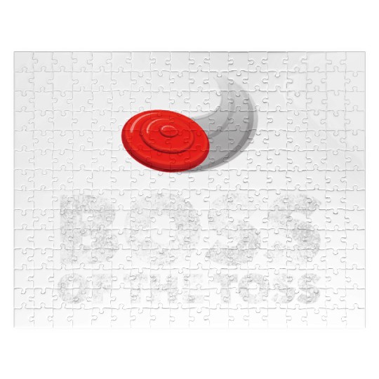 Boss of the Toss Funny Disc Golf Ultimate Frisbee Jigsaw Puzzles