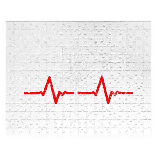 Disc Golf Heartbeat Ultimate Frisbee Sports Jigsaw Puzzles