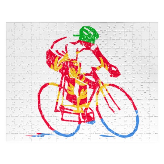 Eritrean Cyclist Road Racing Tour Cycling Race Jigsaw Puzzles