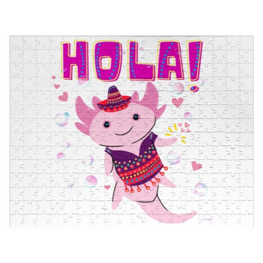 Hola Cute Axolotl - 13 Jigsaw Puzzles
