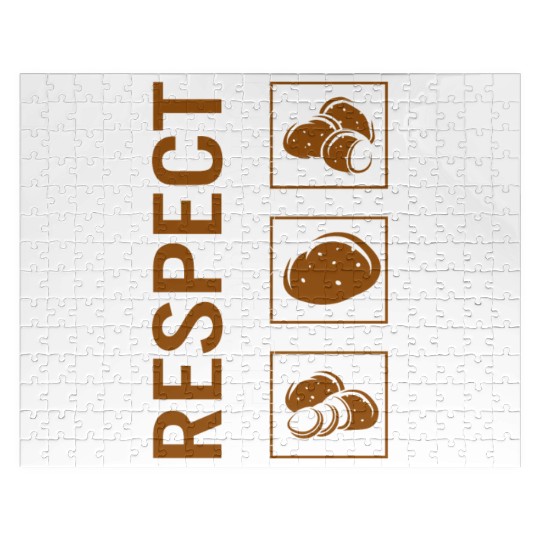 Potato Vegetable Jigsaw Puzzles, Respect The Potato Jigsaw Puzzles,