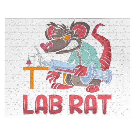 Lab Tech Lab Rat Laboratory Chemist Technician Jigsaw Puzzles