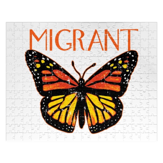 Monarch Butterfly Migration Funny Butterfly Lover Jigsaw Puzzles