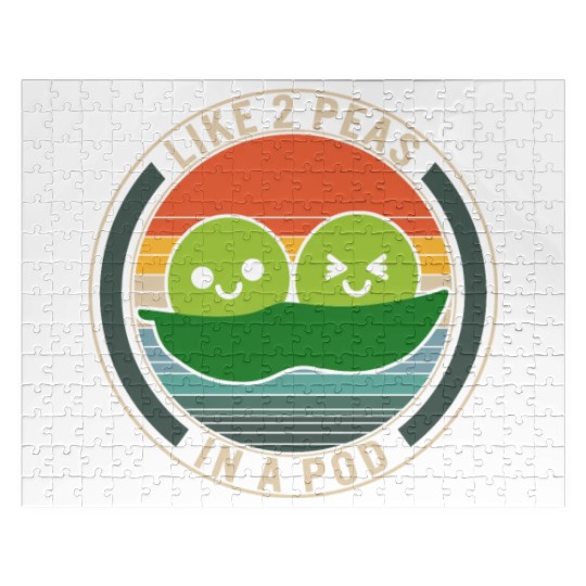 Peas Vegetable Jigsaw Puzzles, Like 2 Peas In Pod,