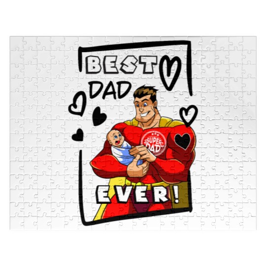 Best Dad Ever SuperDad Jigsaw Puzzles
