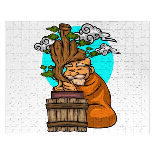 Miniature Trees Bonsai Middle Finger Jigsaw Puzzles