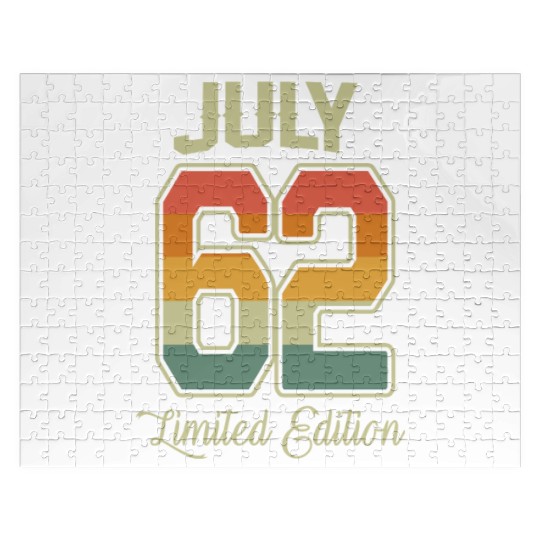 Vintage 60th Birthday July 1962 Sports Gift Jigsaw Puzzles