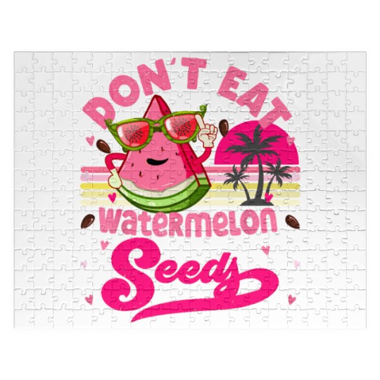 Don't Eat Watermelon Seeds Maternity Summer Fruit Jigsaw Puzzles