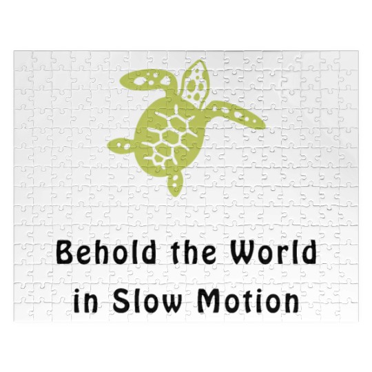 Green Sea Turtle Behold the World in Slow Motion Jigsaw Puzzles