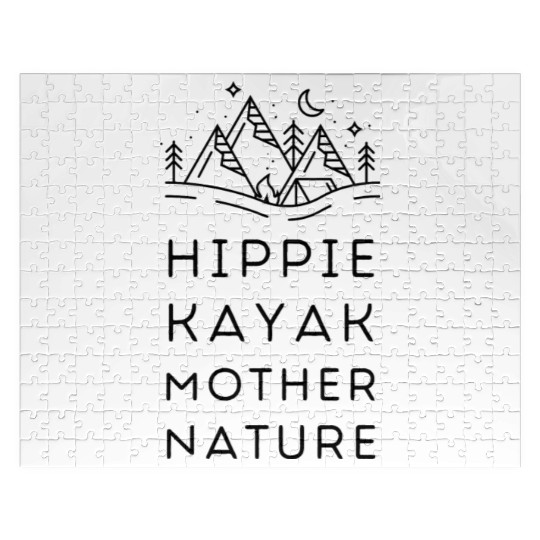 Hippie Kayak Mother Nature Jigsaw Puzzles