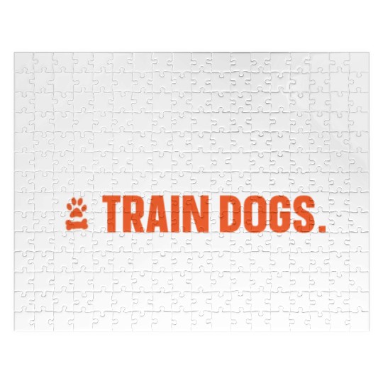 Dog Trainer Eat Sleep Train Dogs Repeat Dog Lover Jigsaw Puzzles