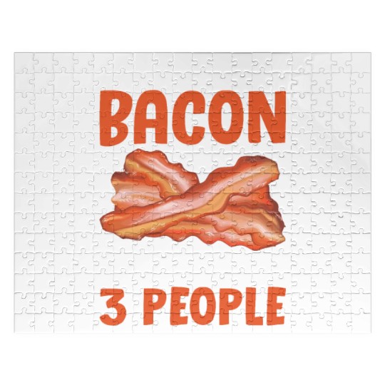 I Like Bacon and Maybe 3 People Funny Pig Meat Jigsaw Puzzles