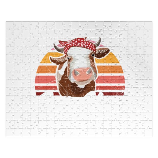 Don't Be A Salty Heifer Cow Whisperer Cow Farming Jigsaw Puzzles