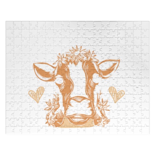 Cow Mom Heifer Cow Whisperer Cow Farming Farm Jigsaw Puzzles