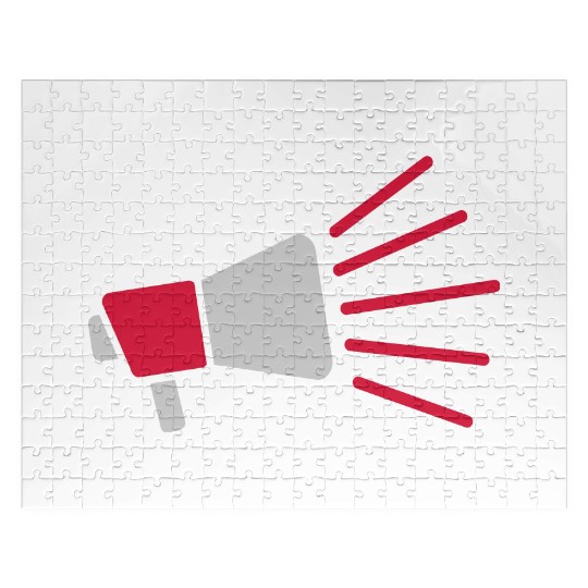 Icon megaphone loud speech Jigsaw Puzzles