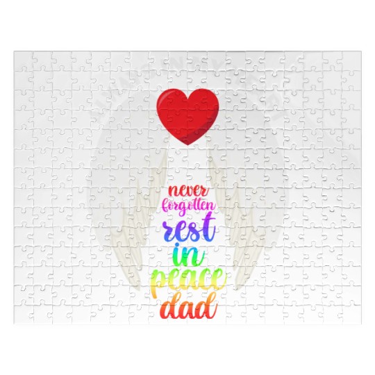 Never Forgotten Rest In Peace Dad Jigsaw Puzzles