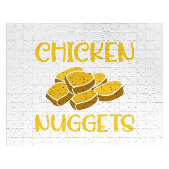 I Wonder If Chicken Nuggets Think About Me To - Fa Jigsaw Puzzles