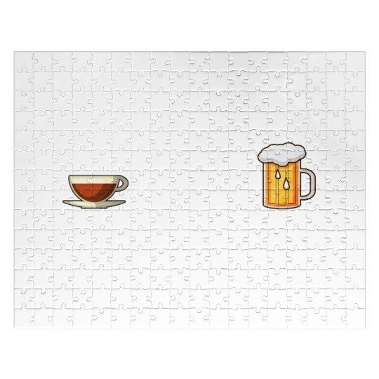 Today's Agenda Coffee Disc Golf Beer Funny Gift Jigsaw Puzzles