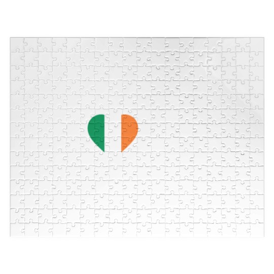Ireland Home Country Irish Flag Ireland Heart Jigsaw Puzzles