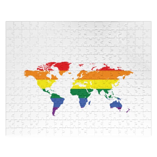 my world, lgbt community Jigsaw Puzzles