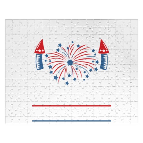 American 4th Of July Firework Director I Run Jigsaw Puzzles