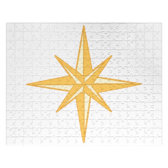 Nautical star. Compass rose, cardinal directions Jigsaw Puzzles