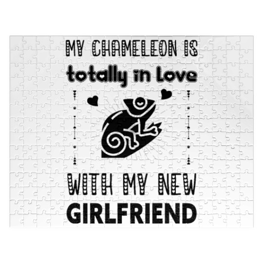 My Chameleon is Totally in Love with My Girlfriend Jigsaw Puzzles