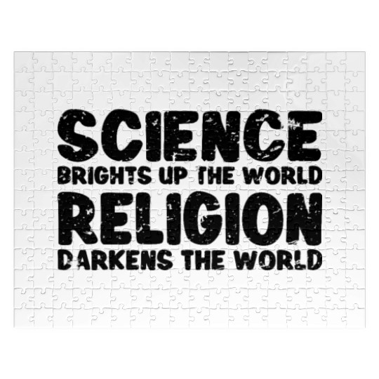 Atheist Atheism Anti Religion Securalism God Sucks Jigsaw Puzzles