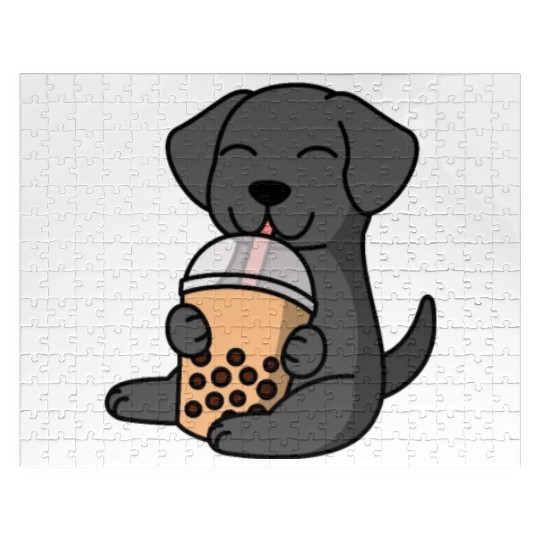 Boba Bubble Tea Great Dane Jigsaw Puzzles