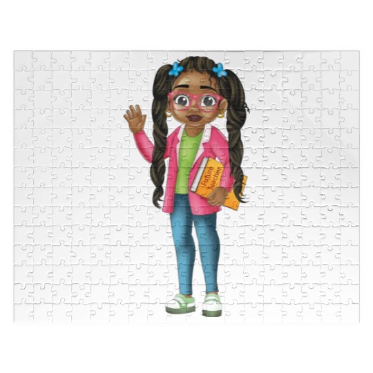 I Am The Future African American Girl Teacher Jigsaw Puzzles