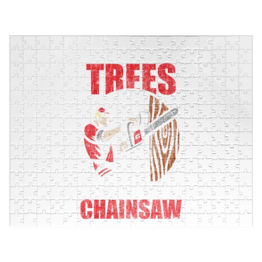 Wood Forestry Chainsaw Saw Jigsaw Puzzles