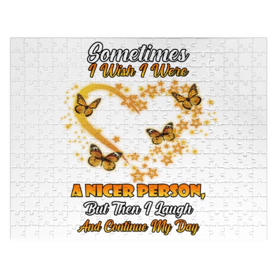 Then I Laugh And Continue My Day Cute Joke Novelty Jigsaw Puzzles