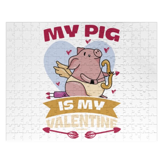 Pig animal piglet farm funny gift Jigsaw Puzzles