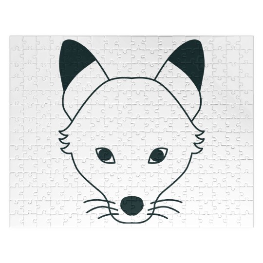long wolf face Jigsaw Puzzles