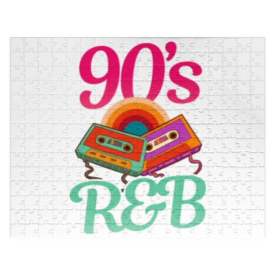 I Love The 90s Vintage 90s R&B Cassette Jigsaw Puzzles