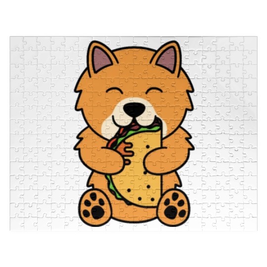 Pomeranian Taco Lover Jigsaw Puzzles