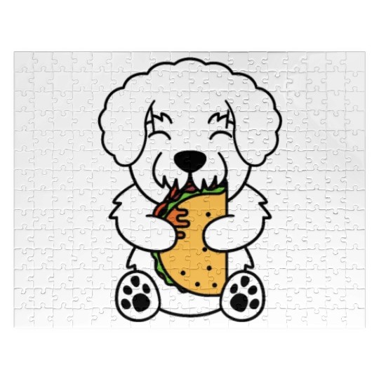 Bichon Frise Taco Lover Jigsaw Puzzles