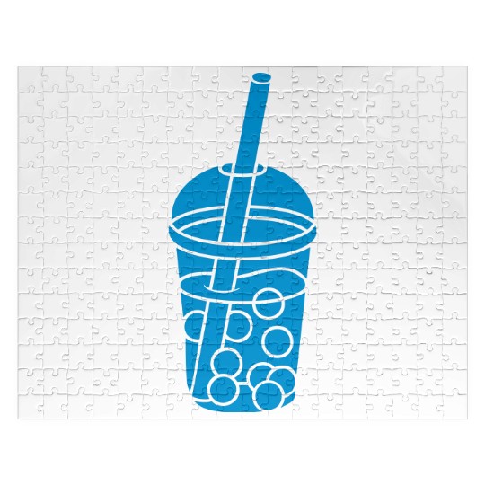 Mug design bubble tea Jigsaw Puzzles
