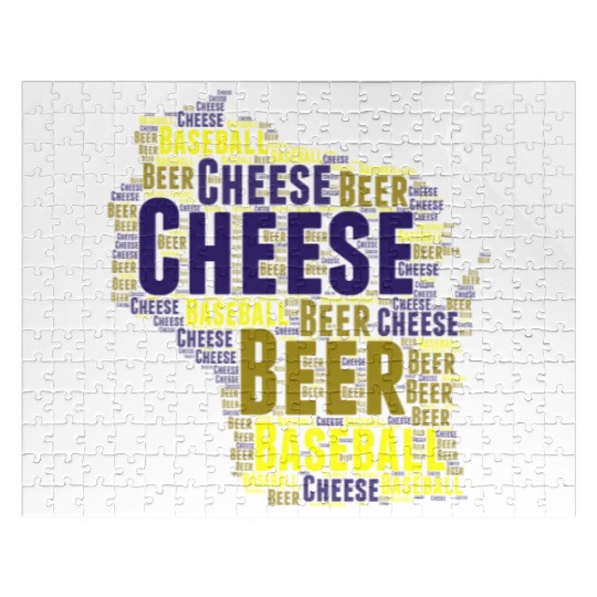 Cheese, Beer, and Baseball Wisconsin Jigsaw Puzzles