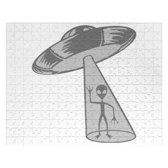 UFO alien waves friendly Jigsaw Puzzles