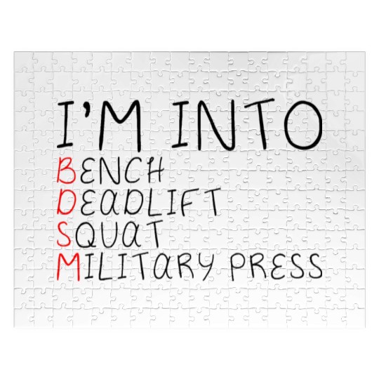 I'm Into BDSM Bench Squat Deadlift Military Press5 Jigsaw Puzzles