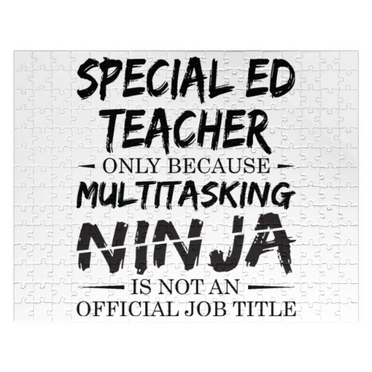 Ninja Special Ed Teacher Jigsaw Puzzles